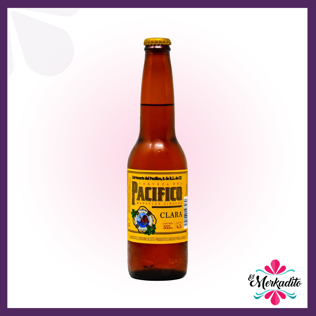 MEXICAN BEER "PACIFICO" (GLASS) - 355 ML 4.5% ALCOHOL