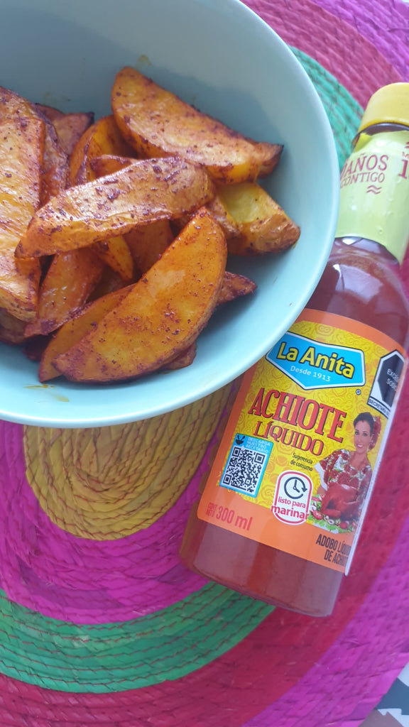 POTATO WEDGES WITH ACHIOTE SAUCE 🧡 / KROMPIRJEVI KRHLJI Z OMAKO ACHIOTE 🧡