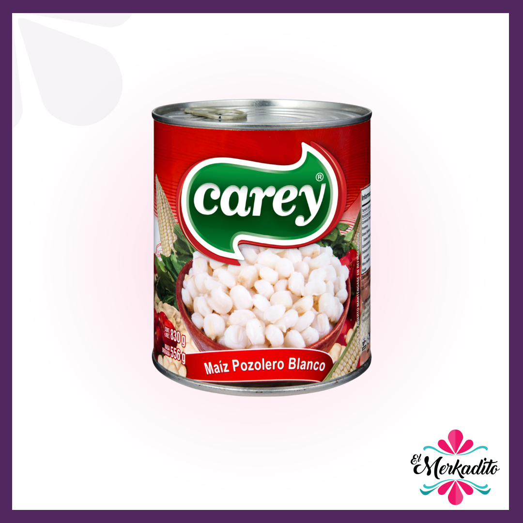 CANNED WHITE HOMINY/POZOLE CORN "CAREY" 830G El Merkadito. El Merkadito